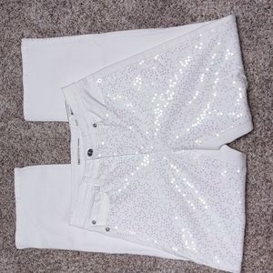 INC Denim Jeans Sequins Size 0/25